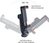 Phone Tripod Mount with Remote Controller, Universal Smartphone Adapter with Cold Shoe, 360° Rotating Clip Holder