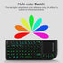 Burhoo 2.4G Mini Keyboard with Touchpad, Mini Bluetooth Keyboard, Ultra-Thin Handheld Wireless Portable, Suitable