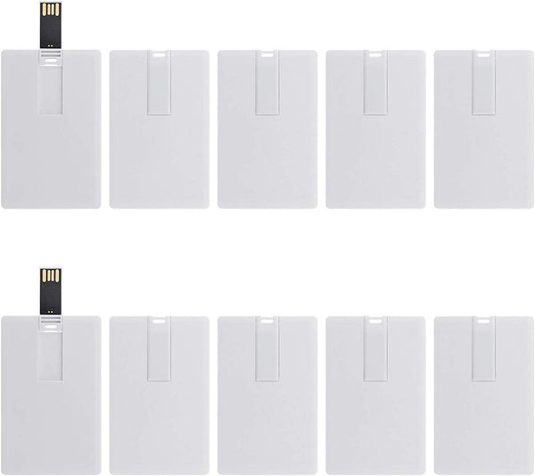 KINMIN Credit Card USB Flash Drive 128MB 10 Pack Business Card Bank Card