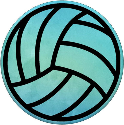 PopSockets PopGrip Volleyball Blue Watercolour: Swappable Grip for Phones & Tablets