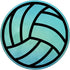 PopSockets PopGrip Volleyball Blue Watercolour: Swappable Grip for Phones & Tablets
