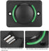 Car USB Socket 3.1A DC12V/24V, Black Waterproof Dual USB Port Power Outlet with LED Car Accessory (Green)