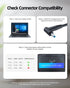 Charger Replacement for HP Elitebook, Probook Laptop, 65W, Round Power Connector