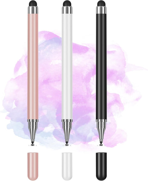 Isvo 3-Pack Tablets Stylus Pen for All Touchscreen with Precision Disc Tip, 2-in-1