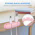 3PCS Cable Clips, Silicone Cable Management Holders, USB Charging Accessory, Pink, for Home and Office Desk