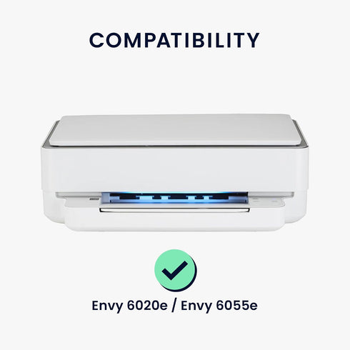 6020e 6055e kwmobile Dust Cover Compatible with HP Envy / Envy - Printer Case - Fabric Protector Cover - Light Grey