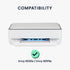 6020e 6055e kwmobile Dust Cover Compatible with HP Envy / Envy - Printer Case - Fabric Protector Cover - Light Grey