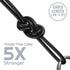 UliX Rider Wired Earbuds - In-Ear Headphones with Microphone, 5 Years Warranty, Anti-Tangle Cable, Ear Buds for iPhone,