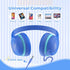 Kids Headphones, Wired Ear Headphones for Children, Safe Volume Limiter 85dB, 3.5mm Jack Wired for School