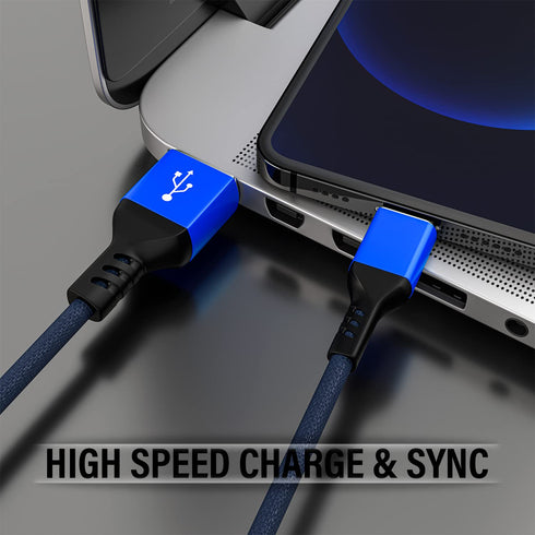 iPhone Charger Cable 4 Pack, Apple MFi Certified 6 FT Blue Long Lightning Fast Charging USB Cable Compatible with