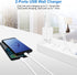 European Travel Plug Adapter Charger for iPhone, Samsung, Android Phone, International Power Adaptor with USB