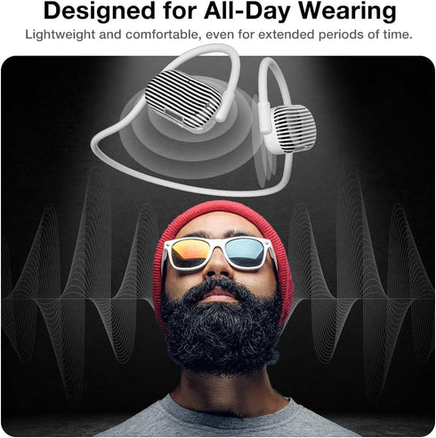 Purity Air Open Ear Headphones, True Air Conduction Wireless Bluetooth Earbuds with Dual Mic for iPhone/Android, BWS144