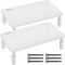 BONTEC Monitor Stand 2 Pack Height Adjustable Metal Riser with Pen Holder,