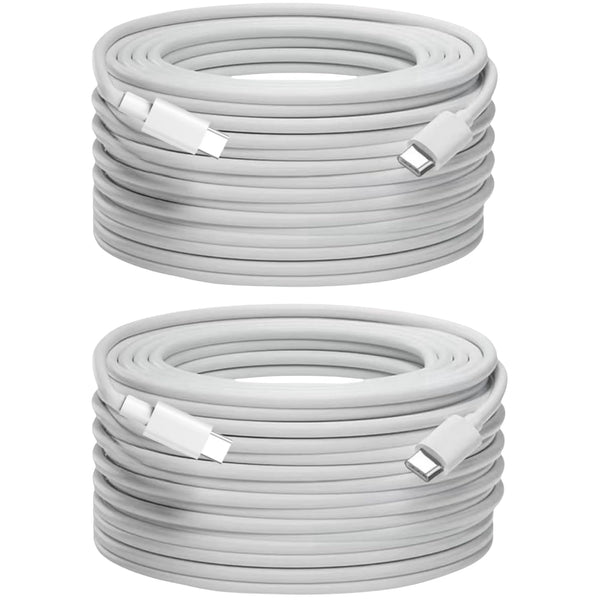 C to C Cable Fast Charging, 15 ft USB C Cable (2 Pack), 60W(3A) 480Mbps Compatible with iPhone 15/15 Pro/15 Plus/15 Pro