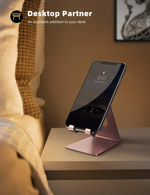 Lamicall Cell Phone Stand, Phone Cradle: Phone Dock, Holder Compatible with Phone 12 Mini 11 Pro XS Max XR X 6 6s 7 8
