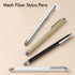 ChaoQ 4 4 4 Stylus Pens for Touch Screens, Pcs Mesh Fiber Stylus, with Replaceable Mesh Tips and Replaceable Rubber