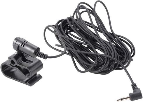 Alphasonik Universal Replacement Bluetooth Microphone Mic 2.5mm Jack Long Cable for Pioneer Car Stereo with Clip Mount