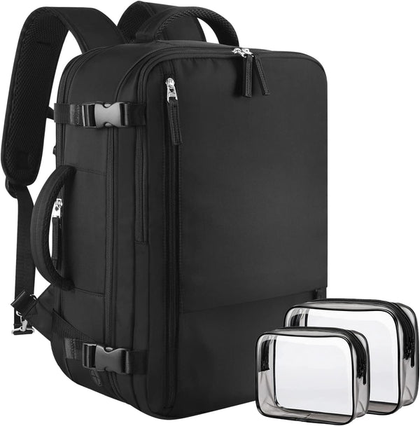 Sinaliy Large Travel Backpack for Women Men, Expandable 40L Carry On Backpack,