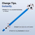 LINFANC 12Pcs 2-in-1 Stylus Pen for Touchscreen, High Precision & Sensitivity Stylus Pen for iPad/iPhone/Android