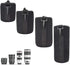 4PCS S M L XL Camera Lens Storage Bag, Portable Neoprene Black Elastic DSLR Lens Cover Pouch Set