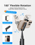 MAGIC JOHN 59" Automatic Pop-up Phone Tripod, Extendable Selfie Stick for iPhone, Selfie Stick Tripod with Detachable