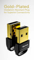 USB Bluetooth 5.3 Adapter: Plug-and-Play, Nano Design, Compatible with Windows 11/10/8.1/7, Supports Headphones,
