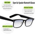 Smart Glasses for Men, Bluetooth Glasses, Audio Glasses, Support Adjust Volume, 6H Working Time, Hands-free Music Call