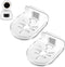 2 Pack Acrylic Wall Mount Bracket for Security Camera, Universal Adhesive Shelves for Baby Monitors, No Drilling