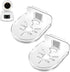 2 Pack Acrylic Wall Mount Bracket for Security Camera, Universal Adhesive Shelves for Baby Monitors, No Drilling