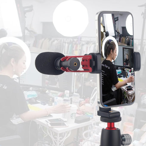 Rigdance 2PCS Pack-Phone 1/4" 360 180 Tripod Mount with Screw Thread, Rotate Tilt Phone Holder Adapter for iPhone