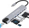 AnHome Smart Home AnHome USB C Hub Ethernet HDMI 4K Adapter, 8-in-1 Multiport Dock USB-C
