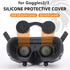 Lens Protective Cover Cap for DJI Goggles 3, Silicone Dust Cover Compatible with DJI Avata 2 Goggles 2/3