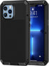 Lanhiem Metal Case for iPhone 13 Pro - Heavy Duty Shockproof Rugged Cover with Built-in Glass Screen Protector
