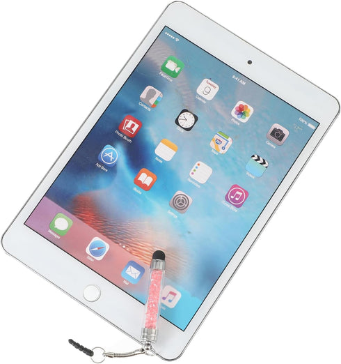 10 Pcs Mini Phone Stylus Pens, Crystal Colors Short Touch Screen Pen with 3.5mm Jack Connector for Smartphones Tablets