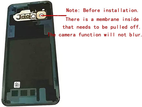 V60 5G Back Glass Cover Replacement for LG V60 ThinQ 5G, Housing Door with Camera Frame Lens and Waterproof Tape