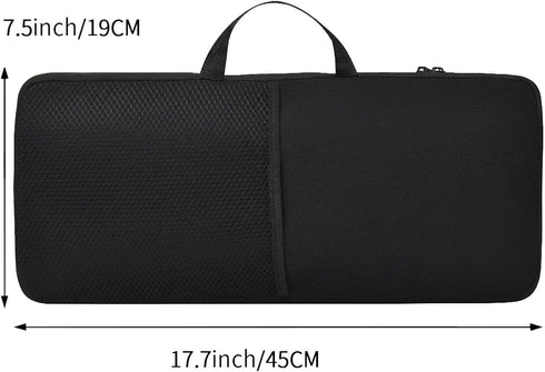 Wireless Keyboard Mouse Sleeve Travel Case for Logitech Mk345, Soft Neoprene Dust and Water Resistant Bag (Black)