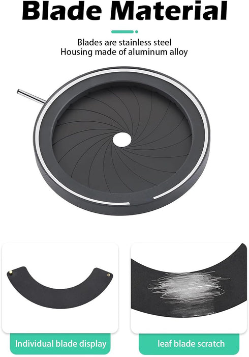 8mm-68mm Lens(SK68) Adjustable Iris Aperture Diameter Iris Diaphragm Optical Diaphragm for Microscope Iris Adjustable