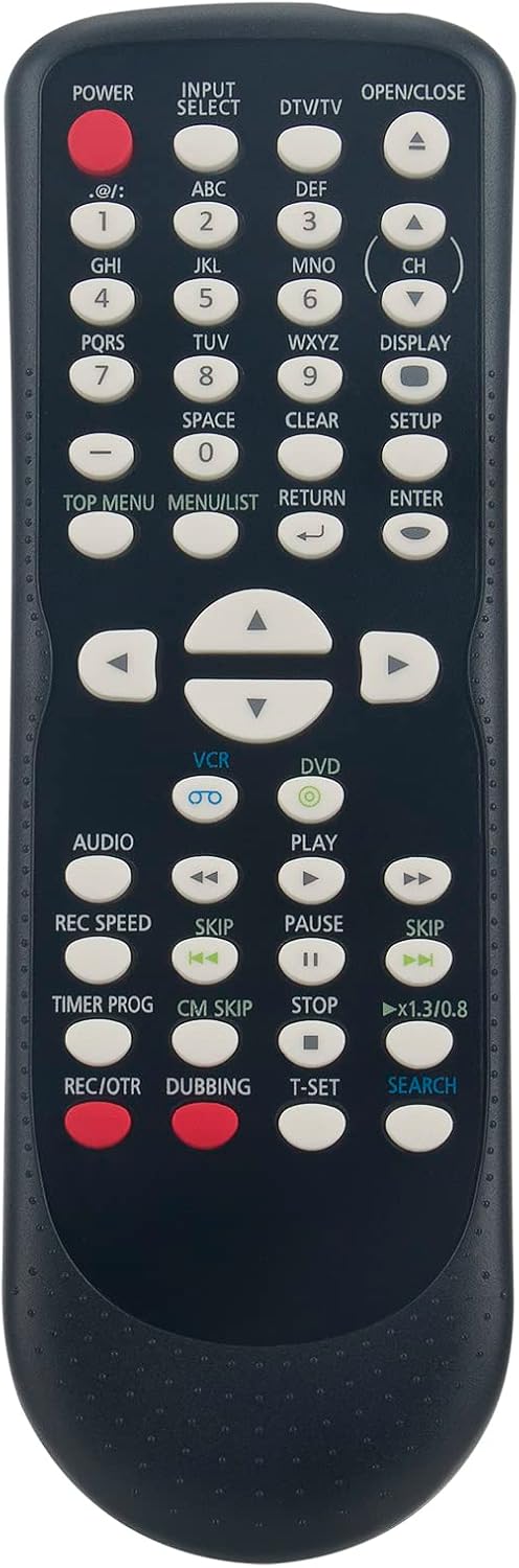 ECONTROLLY NB666 Replace Remote Control fit for FUNAI NB666 DVD Recorder