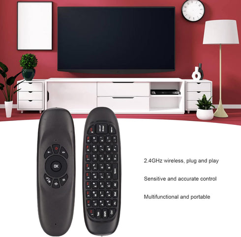 Air Mouse, 2.4GHz Keyboard with USB Receiver and Cable, Universal TV Remote Air Mouse Remote for PC TV, Plug and Play