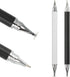 MECCANIXITY 2pcs Ballpoint Pen with Stylus Tip, 2 in 1 Ink Pen Fine Point Disc Stylus for Universal Capacitive Tablets