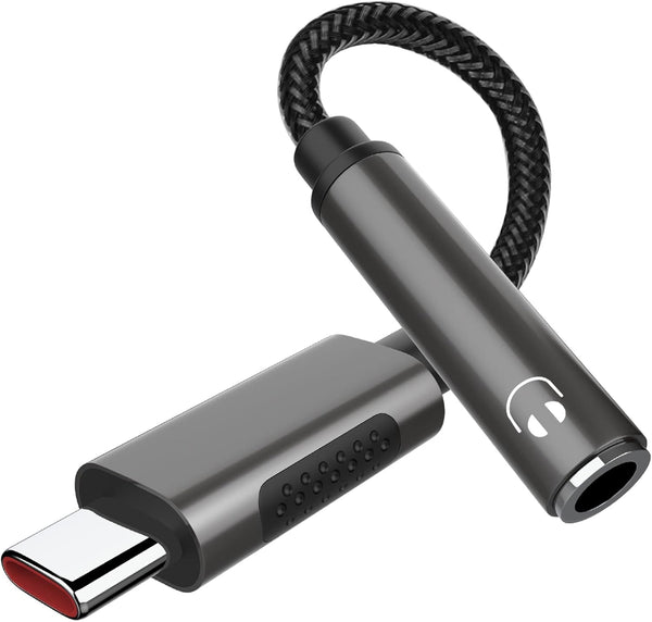 USB C Headphone Adapter for Samsung A53 A54 S23 Ultra S22 S21 S20 FE, Type C to 3.5mm Dongle Audio Adapter