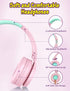 Kids Headphones with Microphone, Wired Over Ear Headsets, Volume Limited 85dB/94dB for Boys Girls Teens, Travel