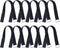 12 PCS Adjustable Cable Strap with Buckle, 18 inch Extend Securing Strap, Reusable Hook and Loop Tie Wrap