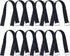 12 PCS Adjustable Cable Strap with Buckle, 18 inch Extend Securing Strap, Reusable Hook and Loop Tie Wrap