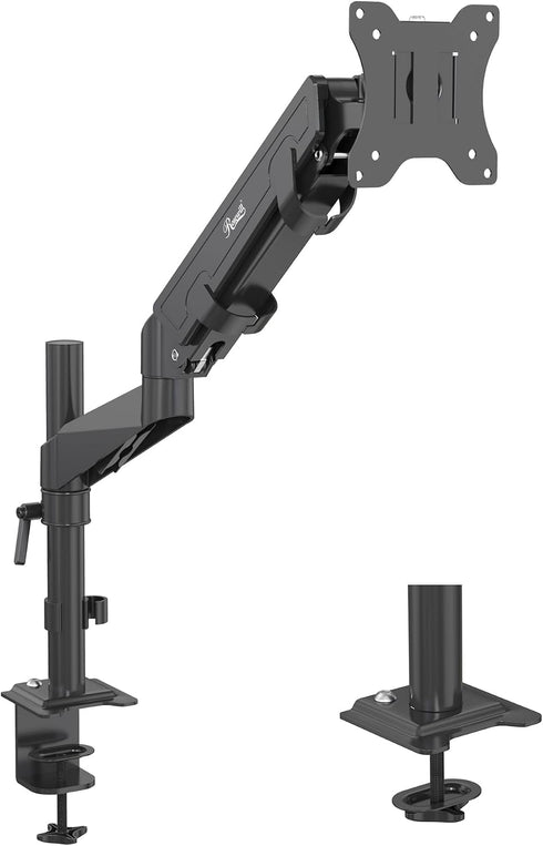 Rosewill 15-32 inch 19.8lb, Single Adjustable Monitor Arm Desk Mount Fits Screen, Holds Gas Spring Monitor Stand, Full