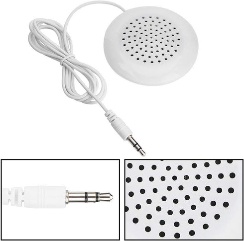 Ciglow 3.5mm MP3, MP4, Mini Speaker, DIY Portable Pillow Speaker with Stereo Sound HiFi Speaker for CD Player, Mobile