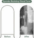 Jnbasdffb 6.6 Grey Wedding Arch Cover, Stretchy Spandex Arch Backdrop Stand Covers FT, Modern Oil Painted Art Abstract