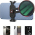 TELESIN Universal Phone Filter Mount for 67mm DSLR Filters, Clip-On Holder with Cold
