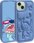 Compatible with iPhone 15 Plus/14 Plus Case, Cute 3D Cartoon Soft Animal Character Waterproof Protector