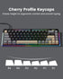Typehaven VK68 65% 68 Gaming Keyboard, Wired Backlit Mini Keyboard, Ultra-Compact Anti-Ghosting No-Conflict Keys Gaming